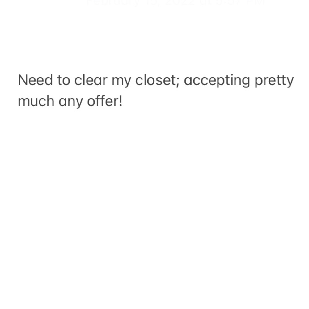 Make me an offer!